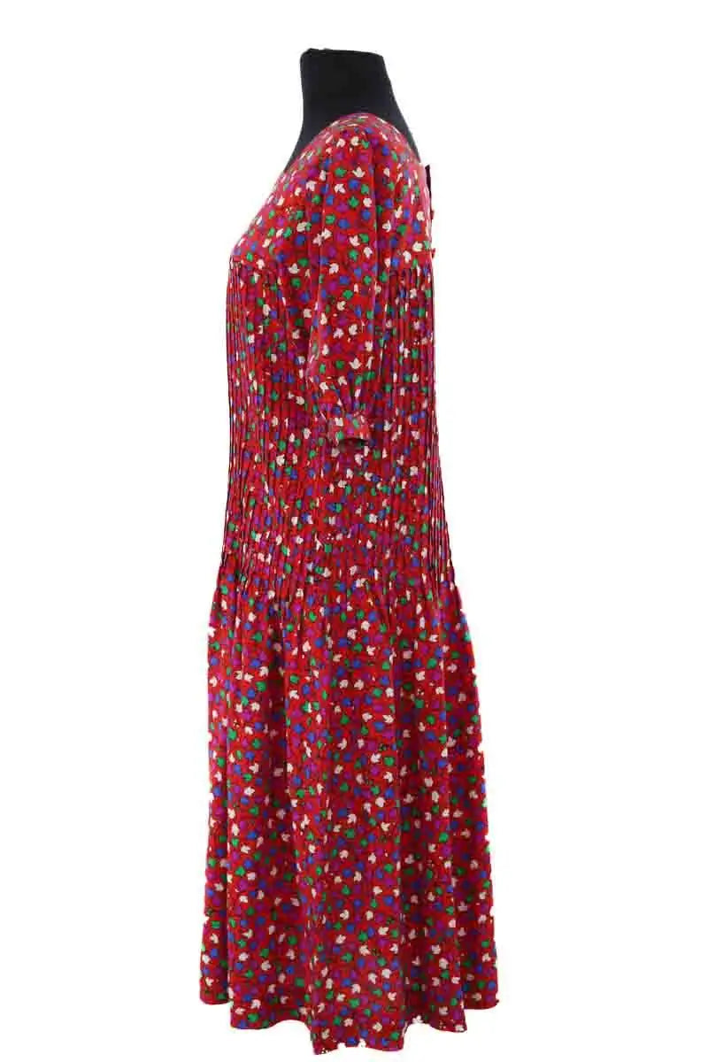 Robe Saint Laurent Rouge en Soie