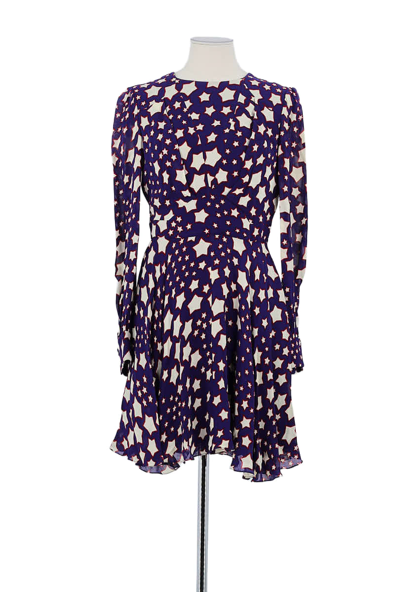 Robe Saint Laurent Violet en Viscose, taille S - Seconde Main