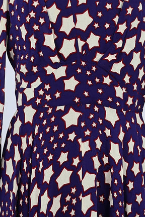 Robe Saint Laurent Violet en Viscose