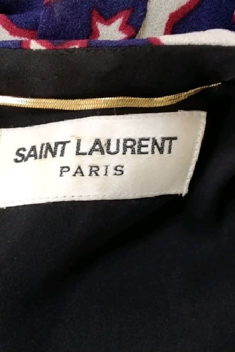 Robe Saint Laurent Violet en Viscose