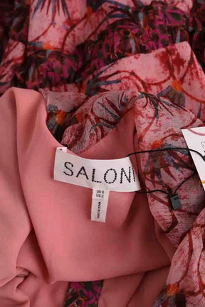 Robe Saloni Rose en Soie