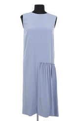 Robe Salvatore Ferragamo Bleu en Soie, taille XXS - Seconde Main
