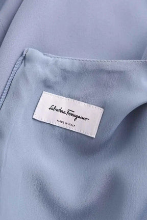 Robe Salvatore Ferragamo Bleu en Soie