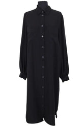 Robe Samsoe Samsoe Camila shirt dess Noir en Synthétique, taille M - Seconde Main