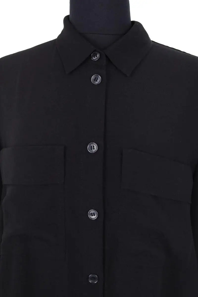 Robe Samsoe Samsoe Camila shirt dess Noir en Synthétique