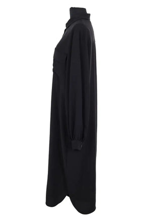 Robe Samsoe Samsoe Camila shirt dess Noir en Synthétique