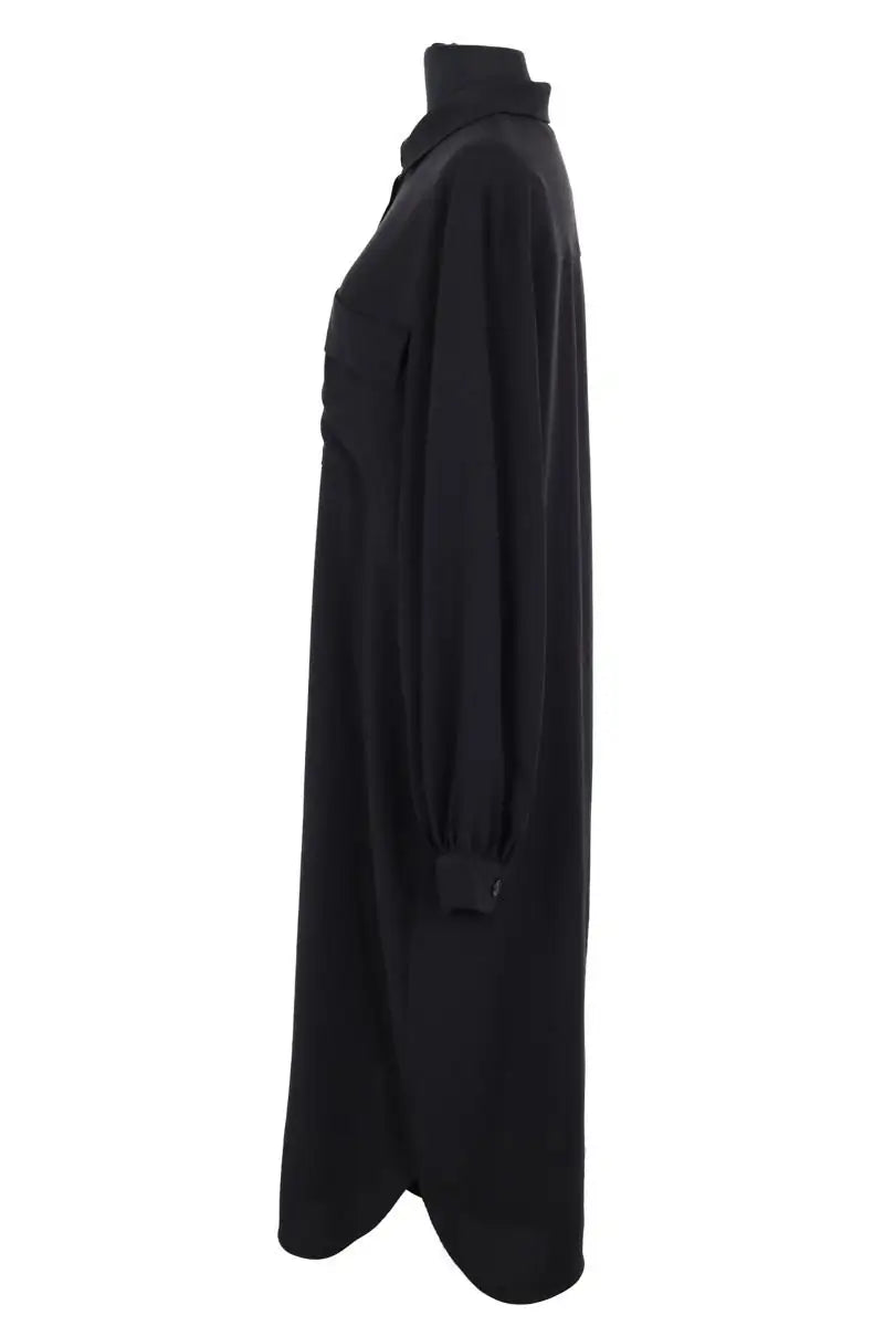 Robe Samsoe Samsoe Camila shirt dess Noir en Synthétique