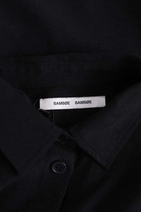 Robe Samsoe Samsoe Camila shirt dess Noir en Synthétique
