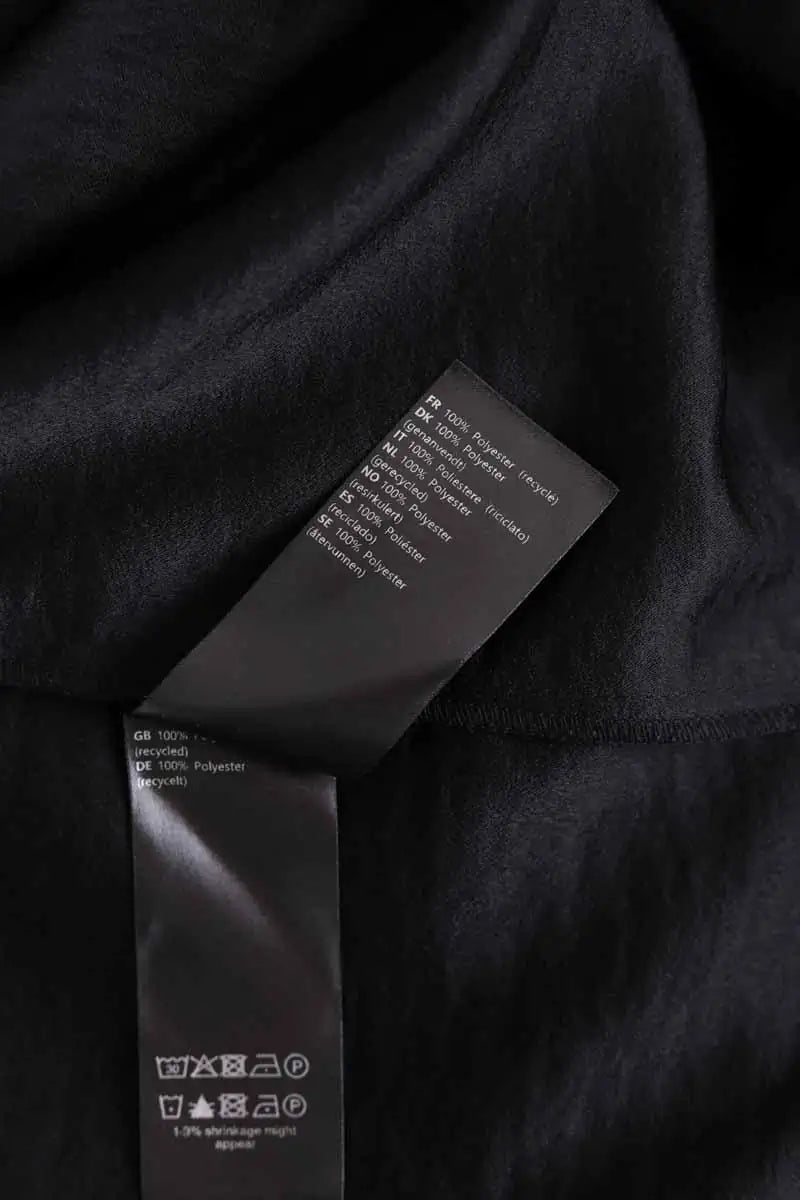 Robe Samsoe Samsoe Camila shirt dess Noir en Synthétique