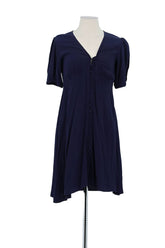 Robe Samsoe Samsoe Marine en Viscose, taille XS - Seconde Main