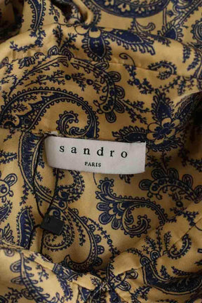 Robe Sandro Beige en Soie