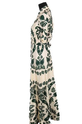 Robe Sandro Beige en Viscose