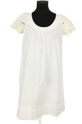 Robe Sandro Blanc en Coton, taille M - Seconde Main