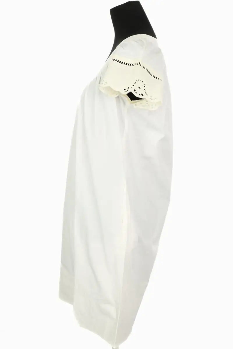 Robe Sandro Blanc en Coton