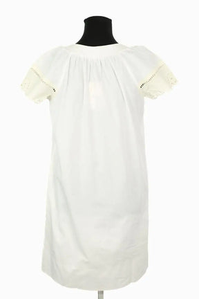 Robe Sandro Blanc en Coton