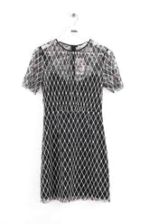 Robe Sandro Blanc en Coton, taille S - Seconde Main