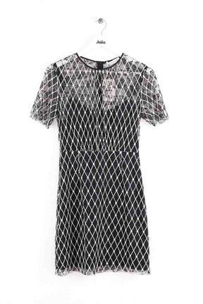 Robe Sandro Blanc en Coton, taille S - Seconde Main