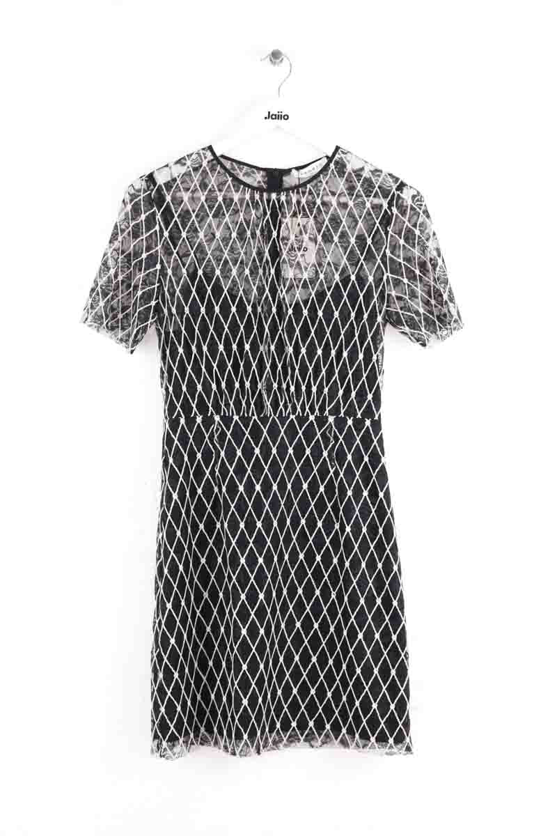 Robe Sandro Blanc en Coton, taille S - Seconde Main