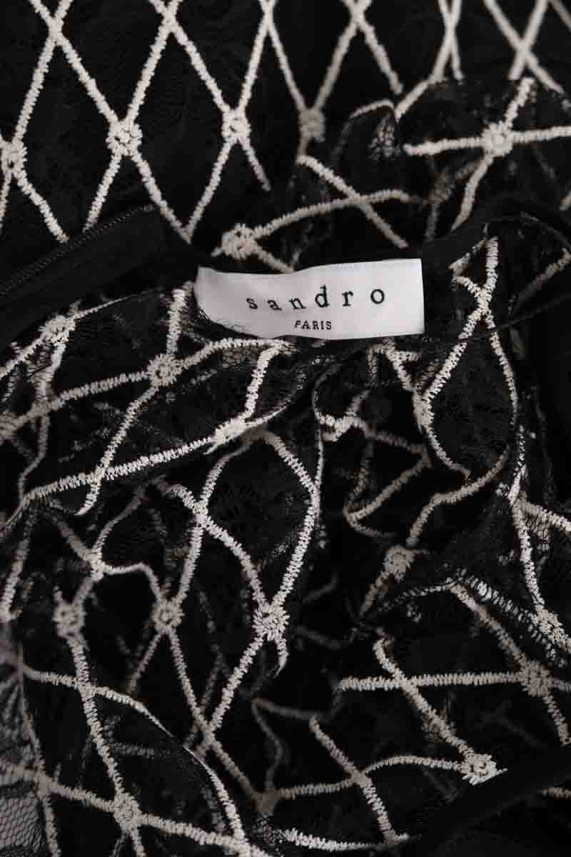 Robe Sandro Blanc en Coton