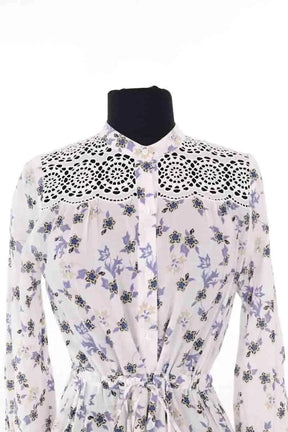 Robe Sandro Blanc en Coton
