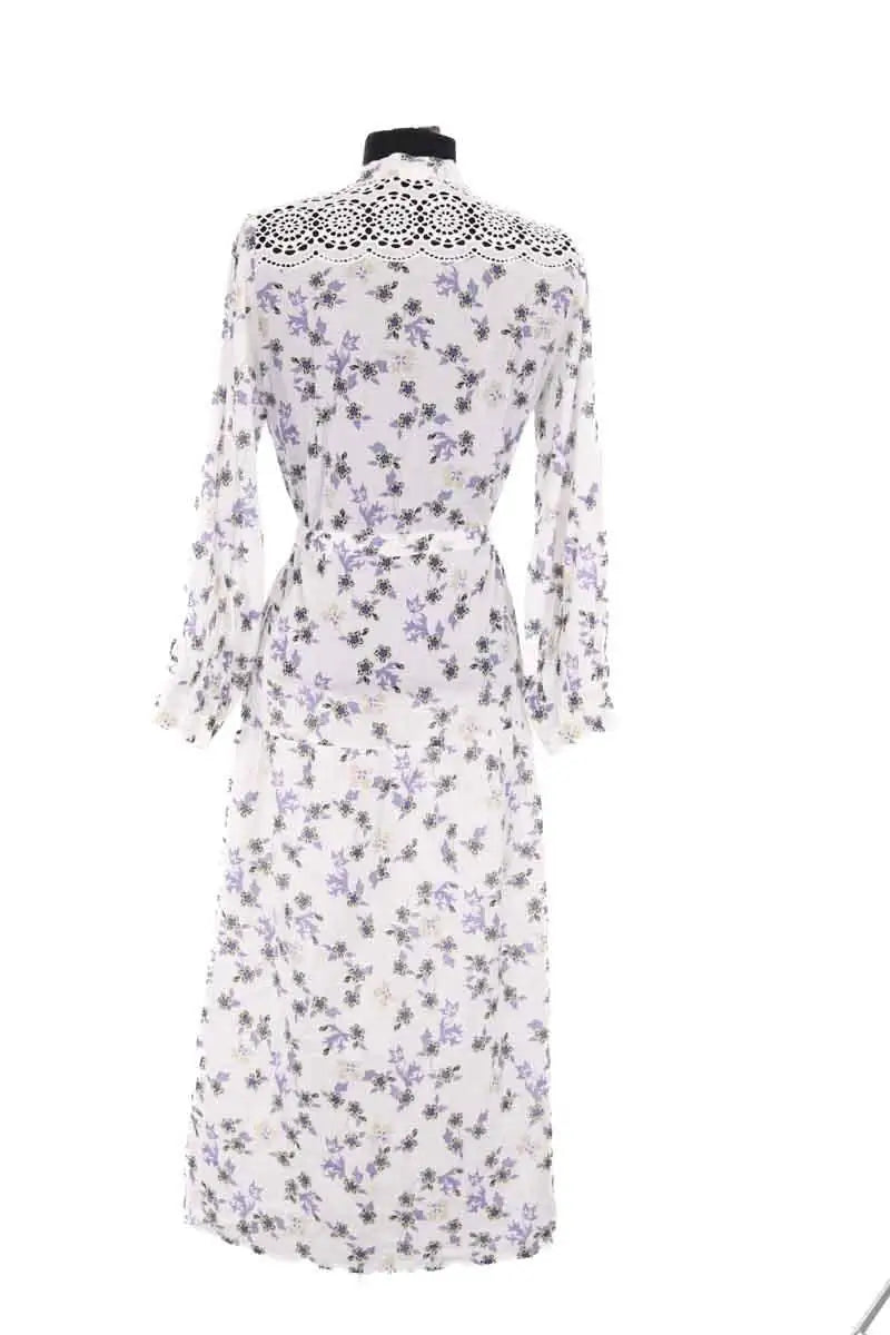 Robe Sandro Blanc en Coton