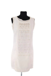 Robe Sandro Blanc en Synthétique, taille L - Seconde Main