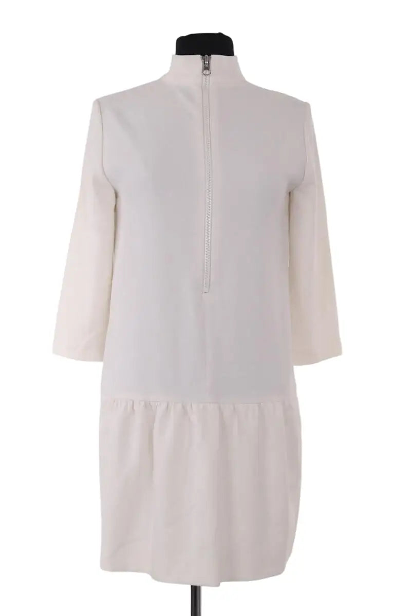 Robe Sandro Blanc en Viscose, taille S - Seconde Main