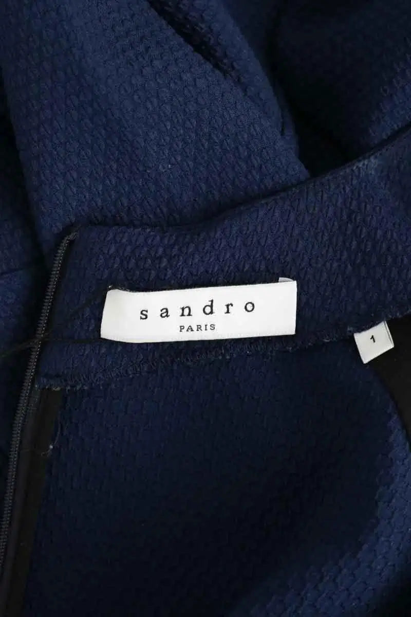 Robe Sandro Bleu en Polyester