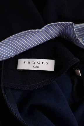 Robe Sandro Bleu en Polyester