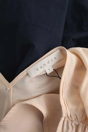 Robe Sandro Bleu en Soie
