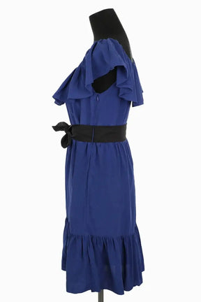 Robe Sandro Bleu en Soie