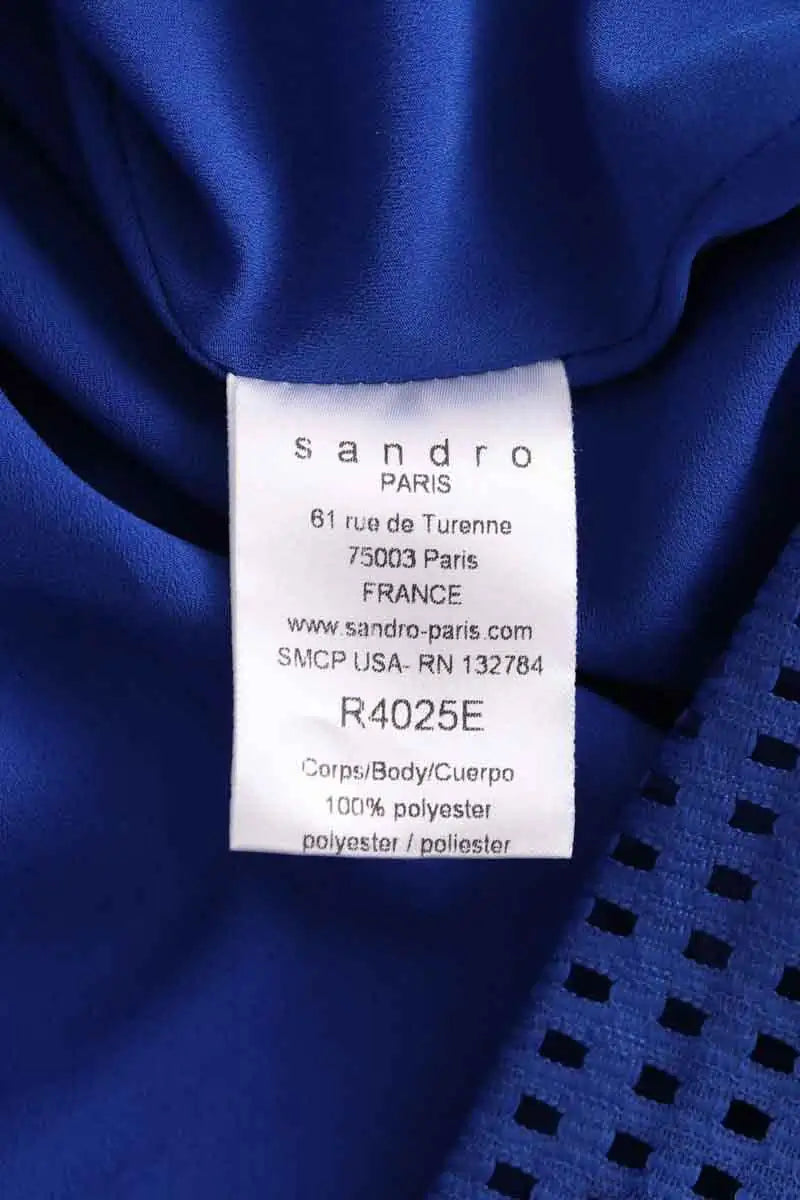 Robe Sandro Bleu en Synthétique