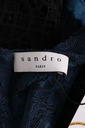 Robe Sandro Bleu en Synthétique