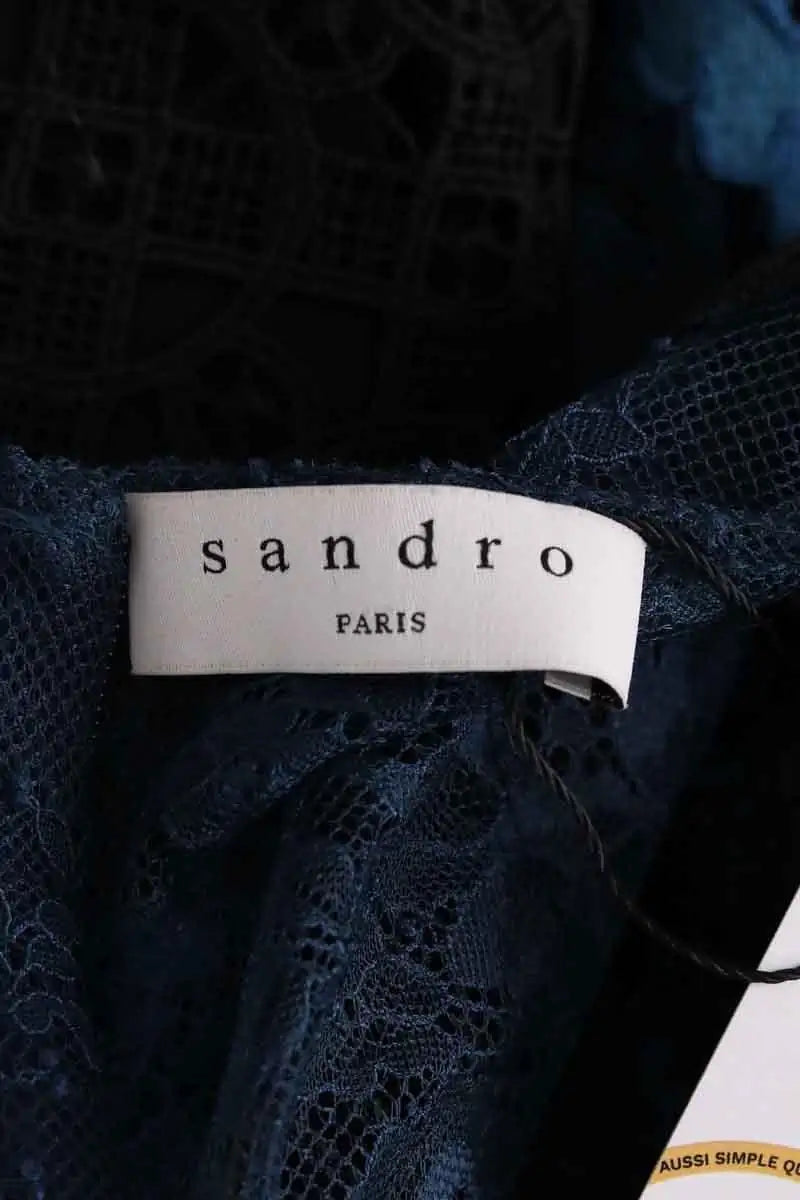 Robe Sandro Bleu en Synthétique
