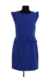 Robe Sandro Bleu en Synthétique, taille S - Seconde Main