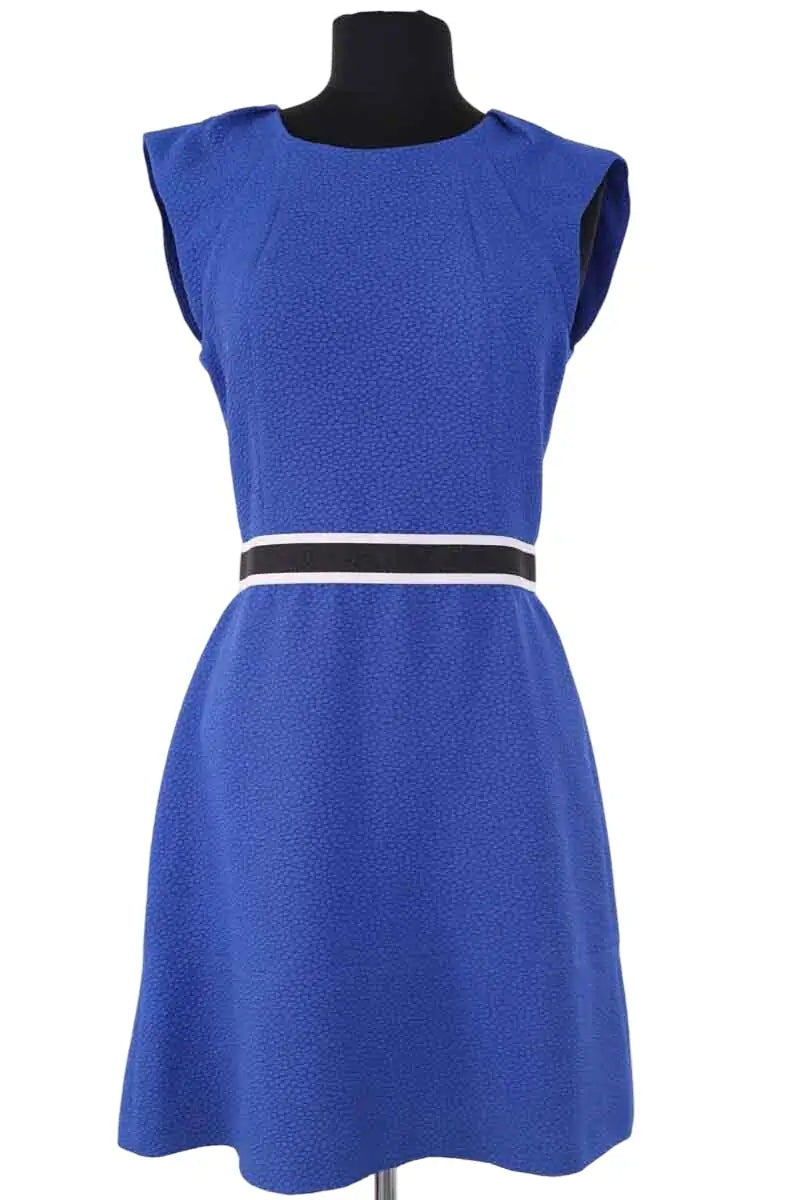 Robe Sandro Bleu en Synthétique, taille S - Seconde Main