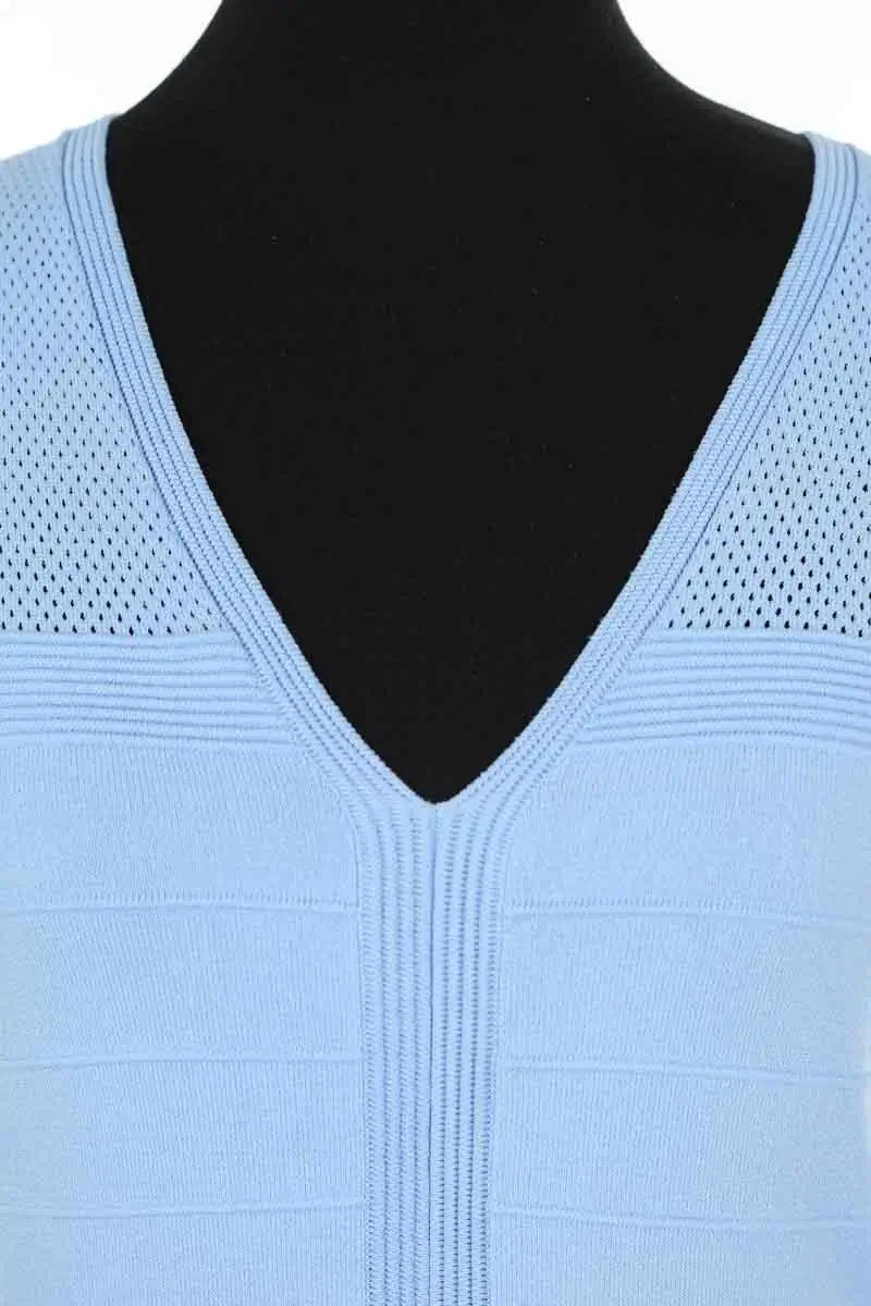 Robe Sandro Bleu en Viscose
