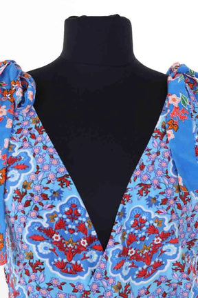 Robe Sandro Bleu en Viscose