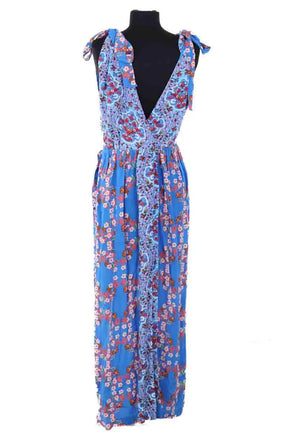 Robe Sandro Bleu en Viscose