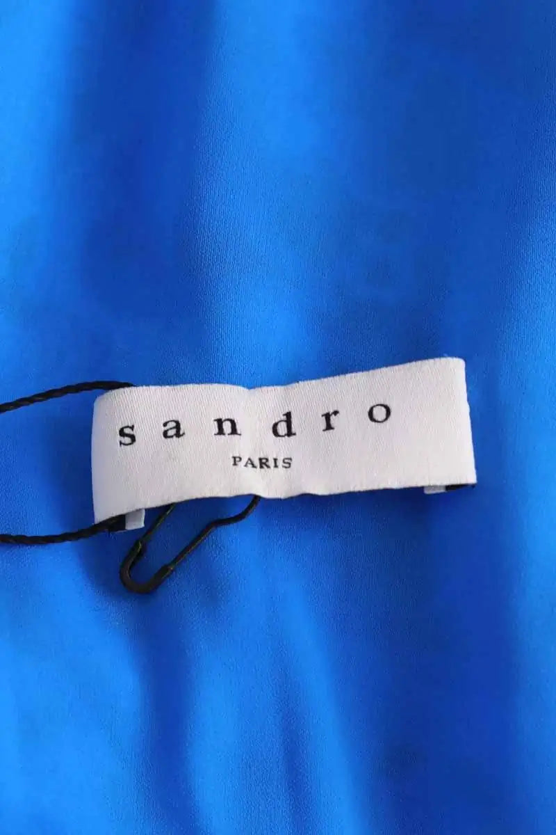 Robe Sandro Bleu en Viscose