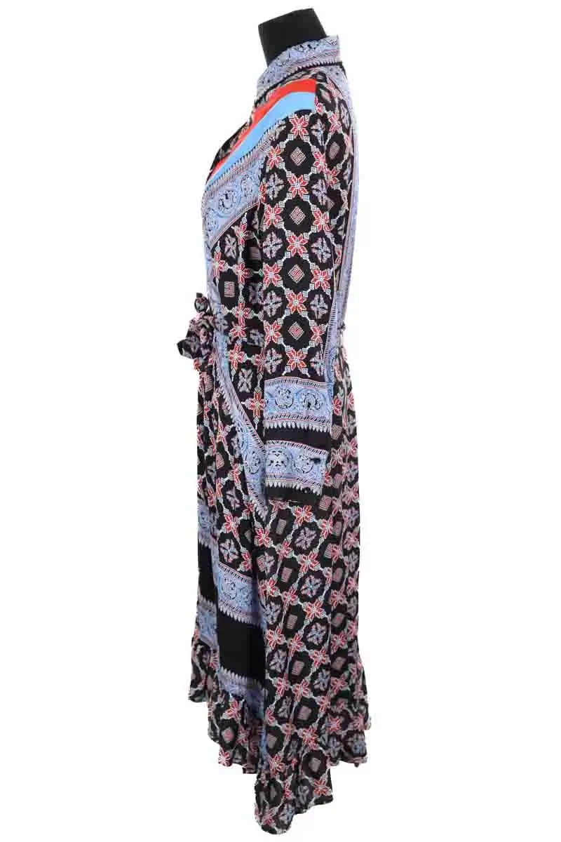 Robe Sandro Bleu en Viscose