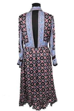 Robe Sandro Bleu en Viscose