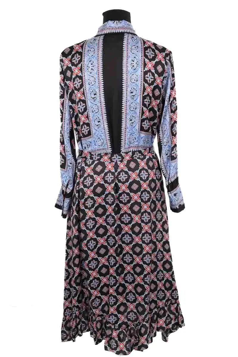 Robe Sandro Bleu en Viscose