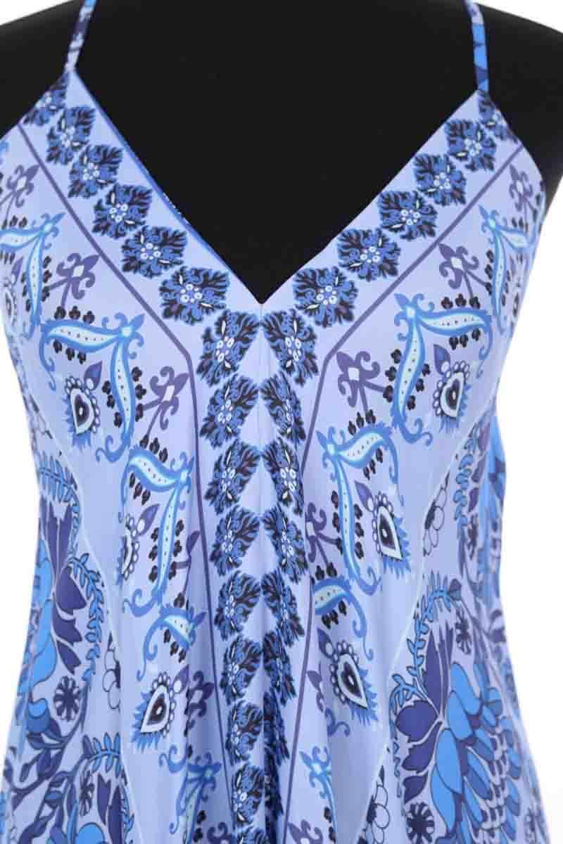 Robe Sandro Bleu en Viscose