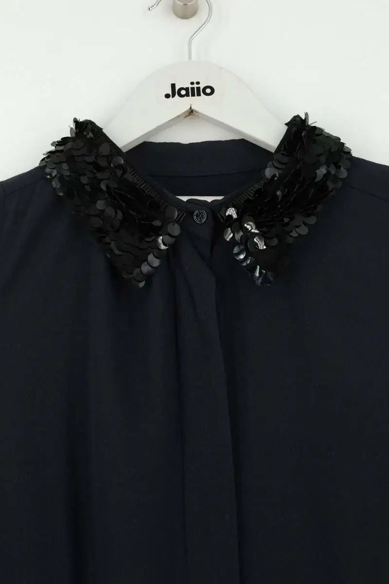 Robe Sandro Bleu en Viscose