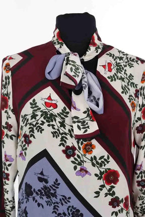 Robe Sandro Bordeaux en Soie