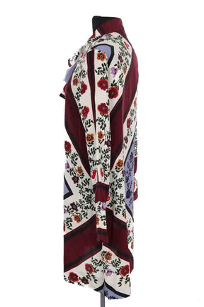 Robe Sandro Bordeaux en Soie
