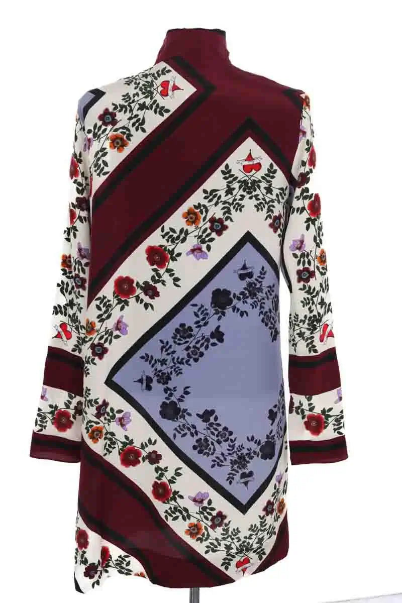 Robe Sandro Bordeaux en Soie