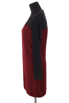 Robe Sandro Bordeaux en Viscose