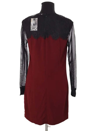 Robe Sandro Bordeaux en Viscose